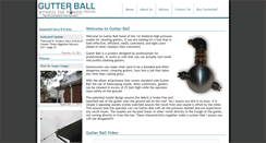 Desktop Screenshot of gutterballpro.com