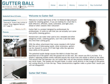 Tablet Screenshot of gutterballpro.com